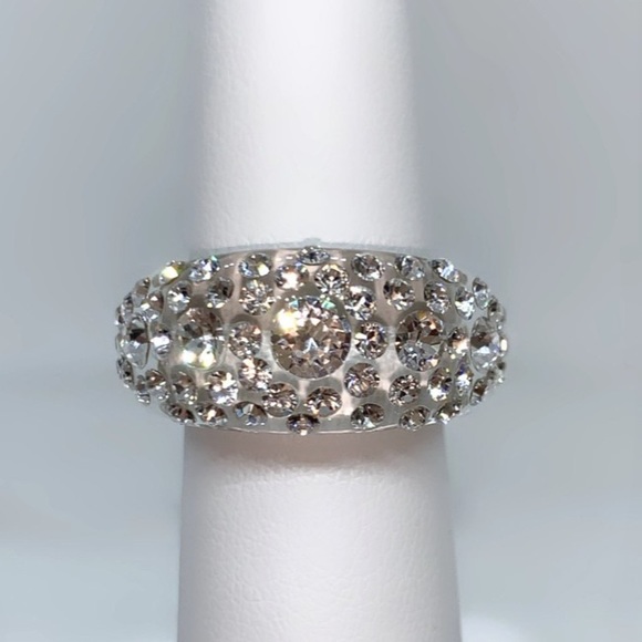 Acrylic Crystal Ring Embellished With Genuine“Crystal Stone Elements, New! - Picture 8 of 11